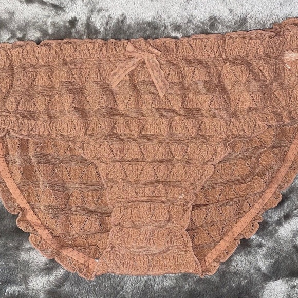 Lavender Plus size Lace panties, Puffed Lace, pocket Lace, Lolita Panties - Picture 3 of 5